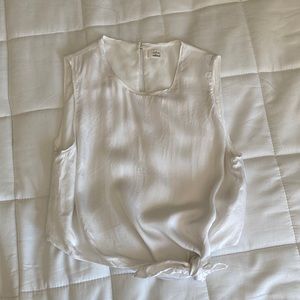 White sleeveless blouse - S